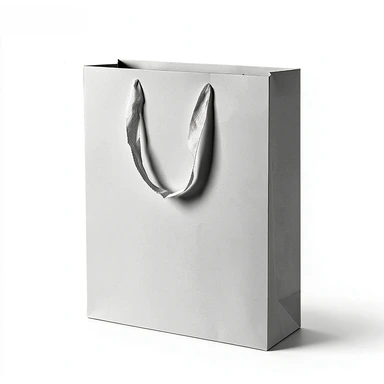 Coated Art Paper Bags-With Matching Satin Ribbon Handles, Multi-color Blank Gloss Gift Tote Bags For Cosmetic Boutique Wholesale