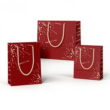 Coated Art Paper Bags-With Twisted Rope & Bow Satin Handles, Full Printed Floral Gradient Gift Bags For Birthday Holiday Packaging