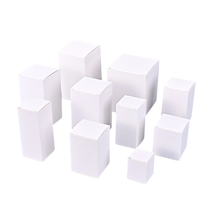 Custom Cardboard Box - Blank Flip top Paper Boxes Custom Logo Print For Essential Oil Bottle Packaging