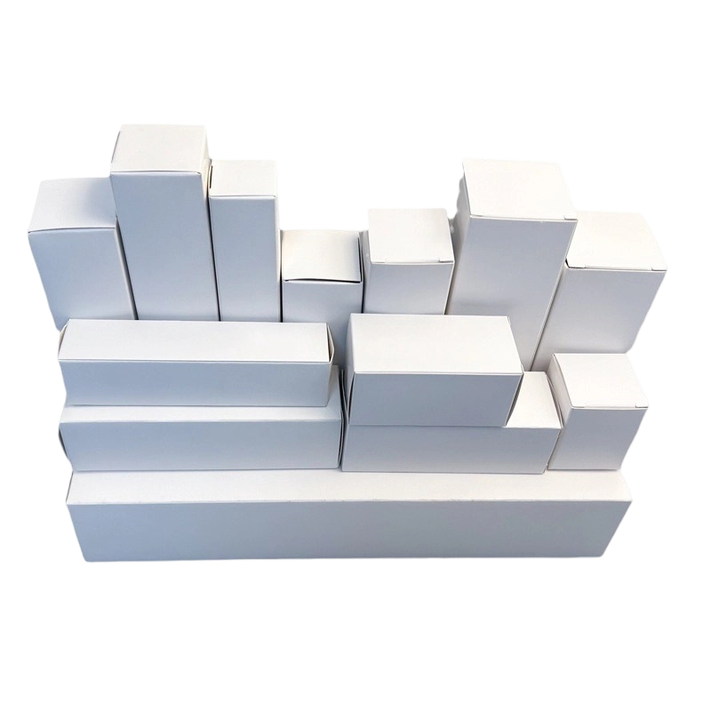 Custom Cardboard Box - Blank Auto lock Bottom Paper Boxes Custom Logo Print For Essential Oil Bottle Packaging