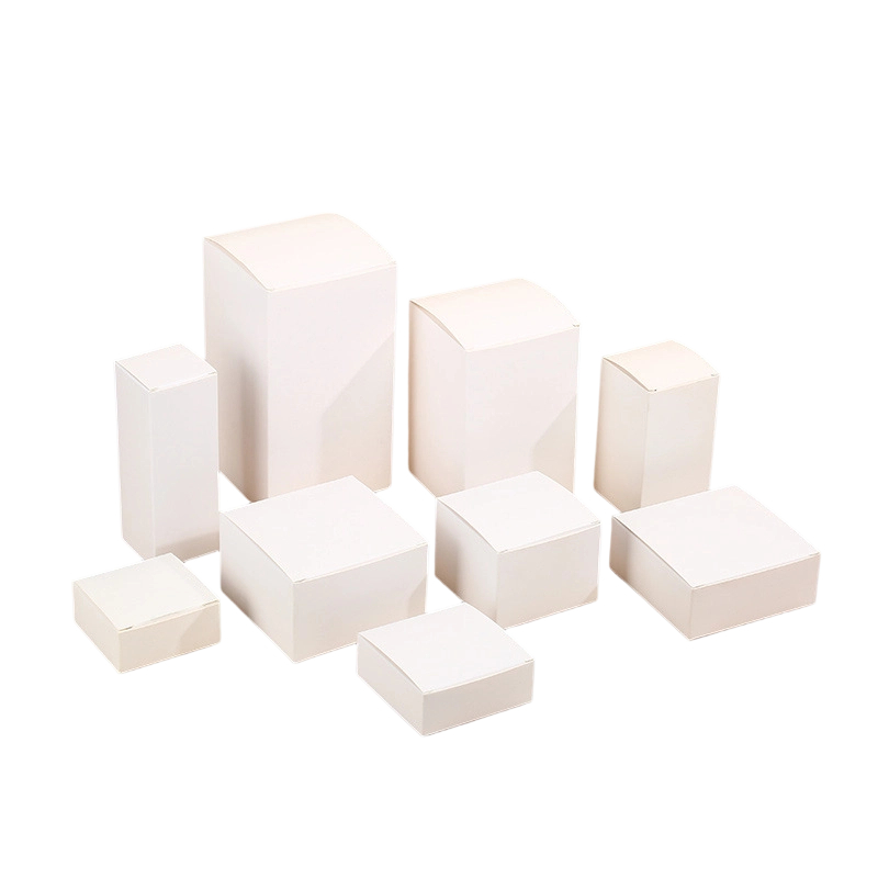 Custom Cardboard Box - Blank Curved Top Folding Boxes Custom Logo Print For Essential Oil Bottle Packaging