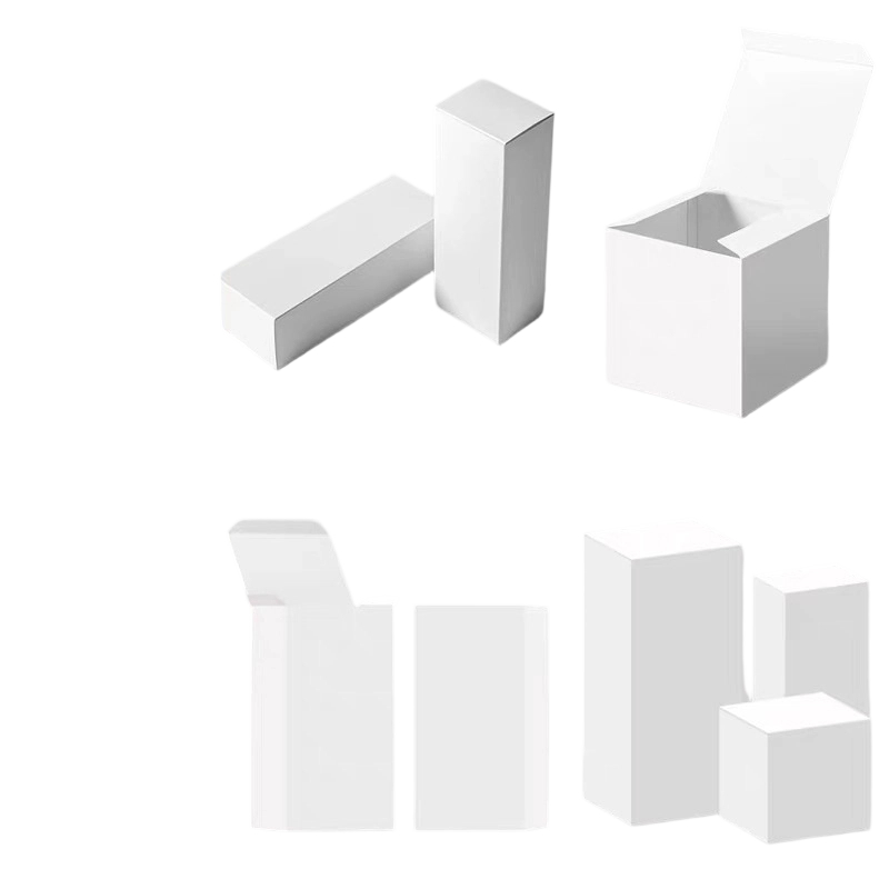 Custom Cardboard Box - Blank Flip top Paper Boxes Custom Logo Print For Small Bottle Product Packaging