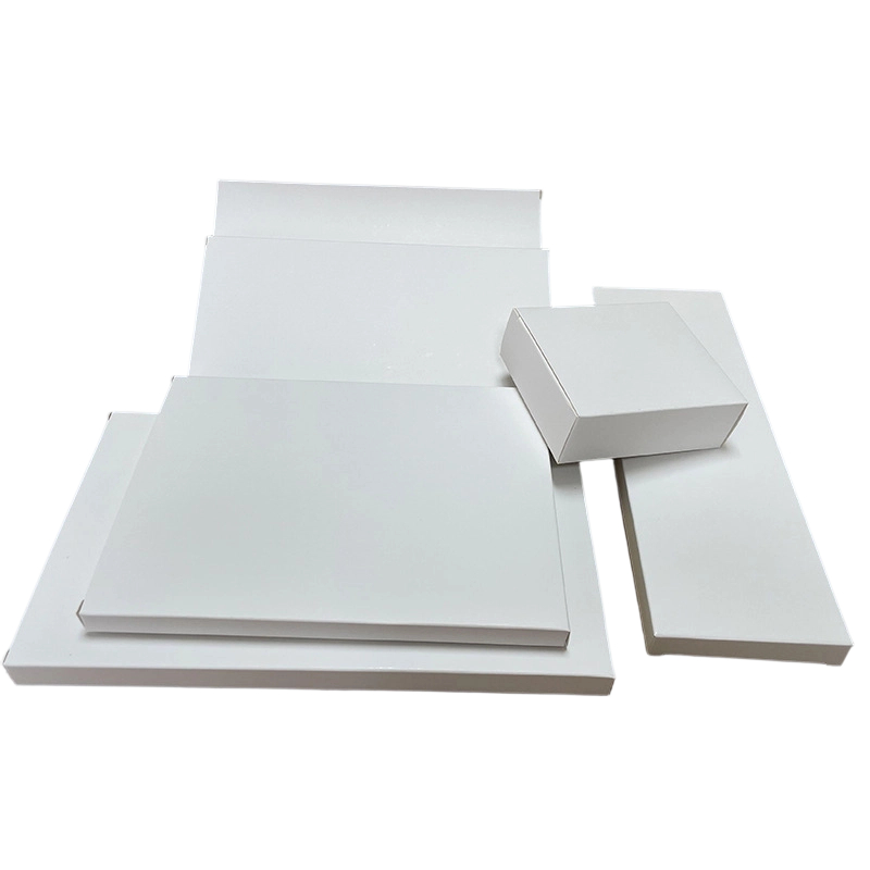 Custom Cardboard Box - Blank Fold over Paper Boxes Custom Logo Print For Small Accessory Packaging