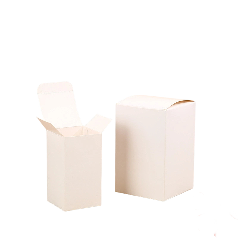 Custom Cardboard Box - Blank Curved Top Folding Boxes Custom Logo Print For Essential Oil Bottle Packaging