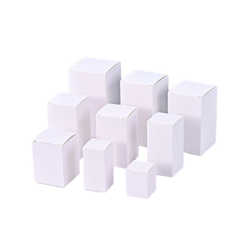 Custom Cardboard Box - Blank Flip top Paper Boxes Custom Logo Print For Essential Oil Bottle Packaging