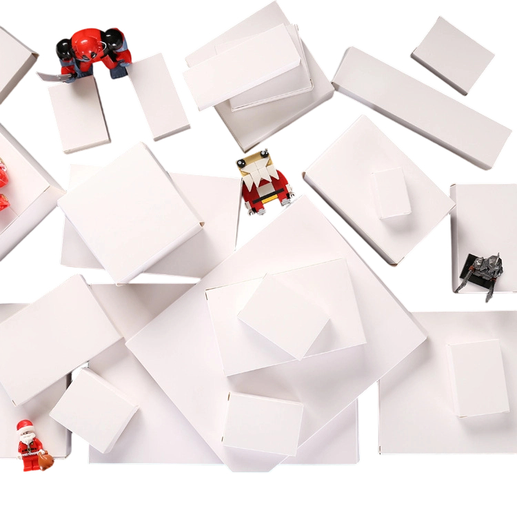 Custom Cardboard Box - Blank Auto lock Bottom Paper Boxes Custom Logo Print For Small Gift Packaging
