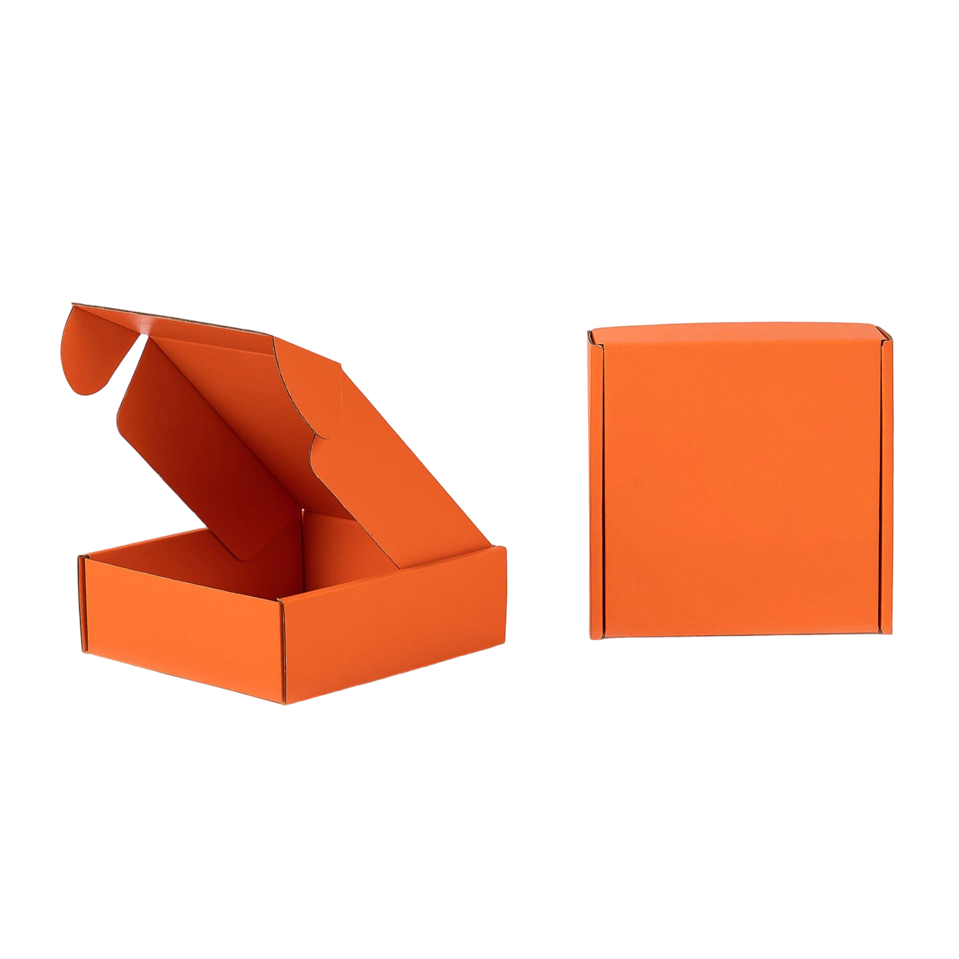 Custom Corrugated Boxes - Matte Corrugated Mailer Box With Holographic Rainbow Print For Apparel Jewelry Gift Packaging
