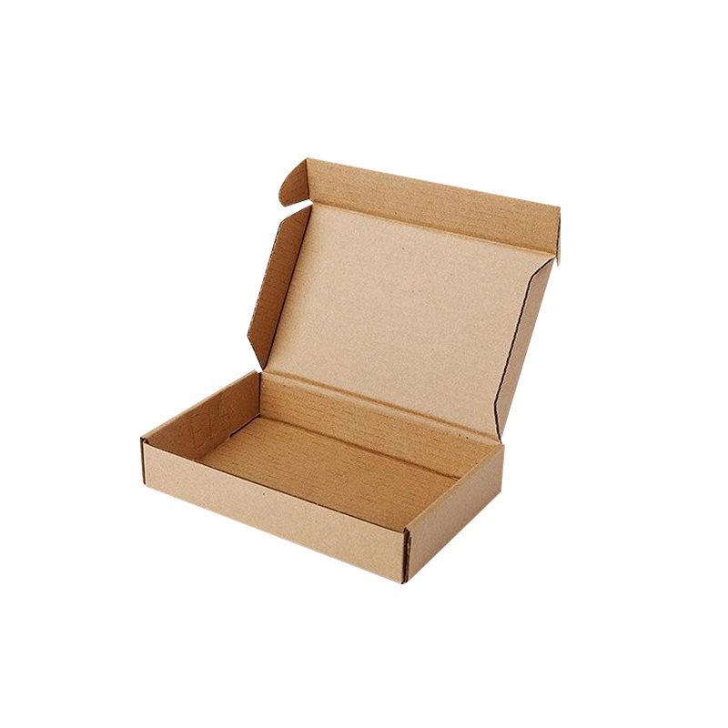 These blank natural kraft custom corrugated mailer boxes are foldable for flat delivery to cut logistics cost. Made of eco-friendly kraft corrugated paper with snap lock structure for easy assembly. Support full custom logo and graphic printing, available in multiple sizes for apparel, jewelry, cosmetics and small gift shipping.