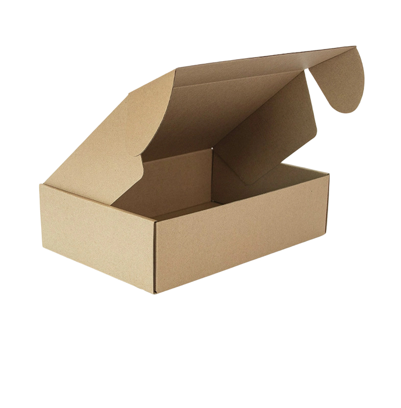 Custom Corrugated Boxes - Blank Kraft White Mailer Boxes Multi Sizes For Apparel Jewelry Cosmetic Shipping Packaging