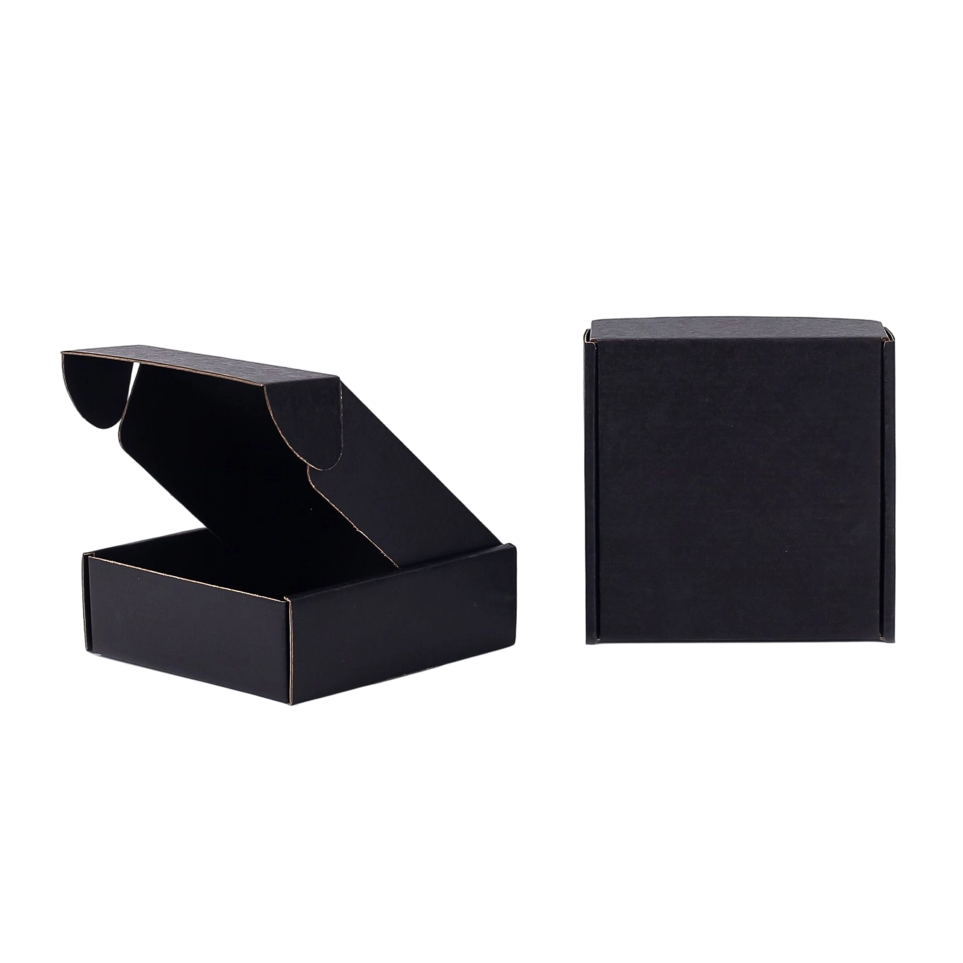 Custom Corrugated Boxes - Matte Corrugated Mailer Box With Holographic Rainbow Print For Apparel Jewelry Gift Packaging