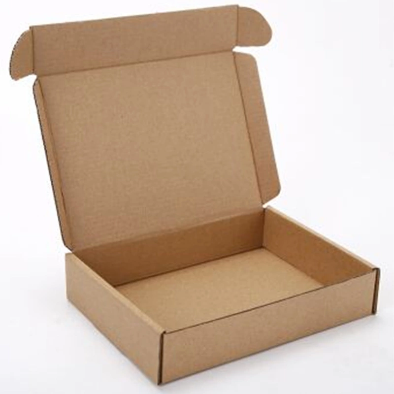 These blank natural kraft custom corrugated mailer boxes are foldable for flat delivery to cut logistics cost. Made of eco-friendly kraft corrugated paper with snap lock structure for easy assembly. Support full custom logo and graphic printing, available in multiple sizes for apparel, jewelry, cosmetics and small gift shipping.