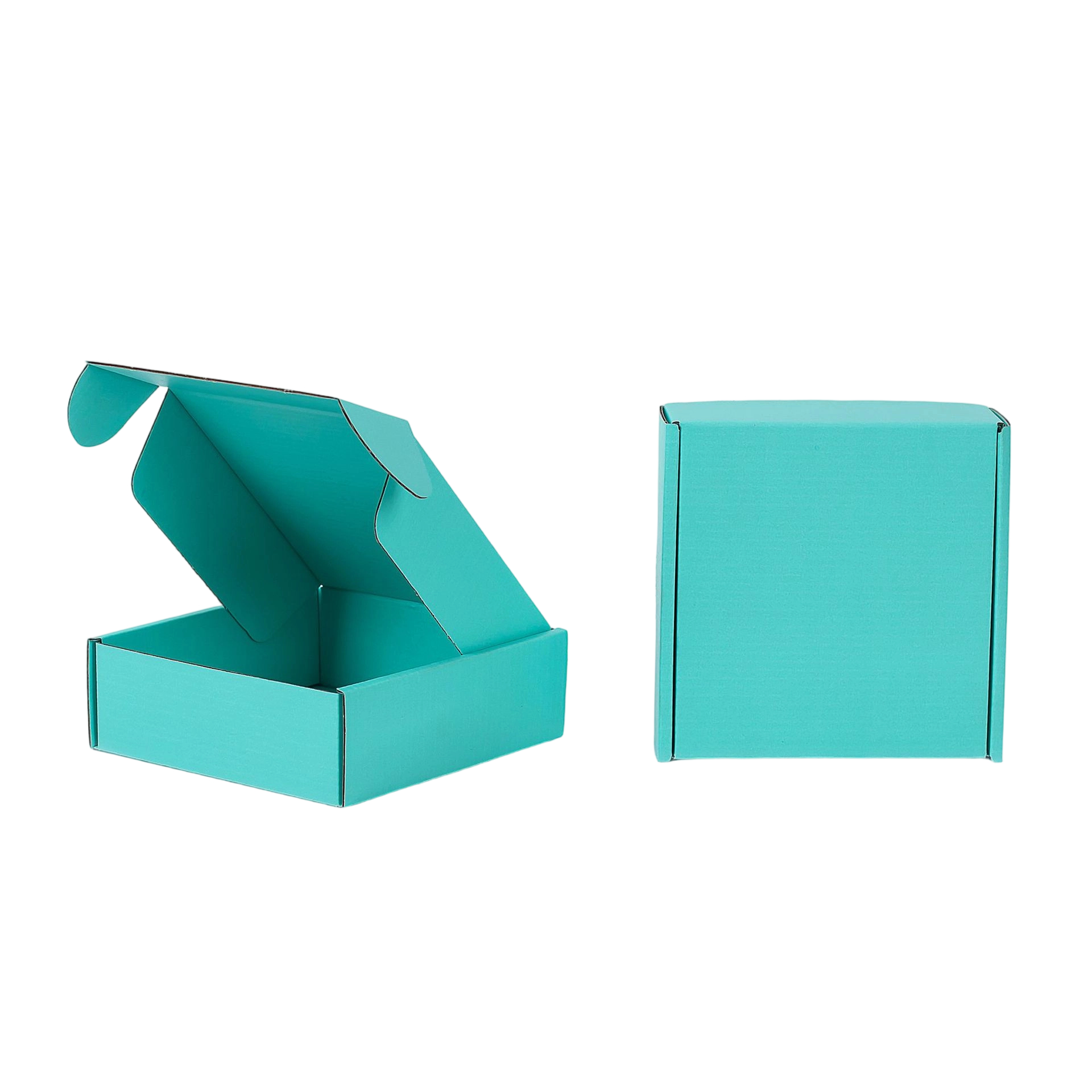 Custom Corrugated Boxes - Matte Corrugated Mailer Box With Holographic Rainbow Print For Apparel Jewelry Gift Packaging