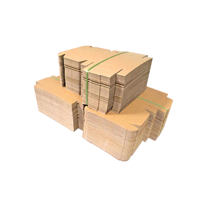 Custom Corrugated Boxes - Blank Natural Kraft Foldable Mailer Boxes Multi Standard Sizes For E-commerce Goods Shipping