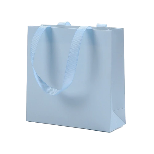 Special Craft Paper Bags - Solid Matte Plain Twisted Paper Rope Gift Tote Packaging For Cosmetic Jewelry Boutique Wholesale