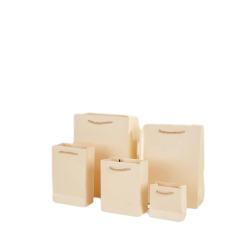 Special Craft Paper Bags - Twisted Paper Rope Matte Solid Color Tote Packaging For Apparel Cosmetic Boutique Wholesale