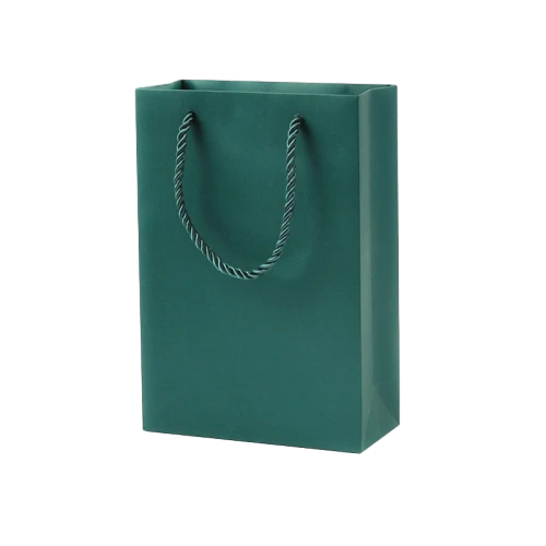 Special Craft Paper Bags - Solid Matte Plain Twisted Paper Rope Gift Tote Packaging For Cosmetic Jewelry Boutique Wholesale