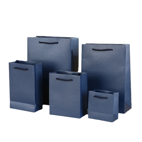 Special Craft Paper Bags - Twisted Paper Rope Matte Solid Color Tote Packaging For Apparel Cosmetic Boutique Wholesale