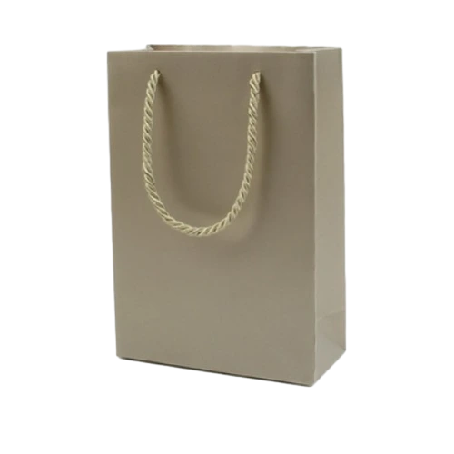 Special Craft Paper Bags - Solid Matte Plain Twisted Paper Rope Gift Tote Packaging For Cosmetic Jewelry Boutique Wholesale