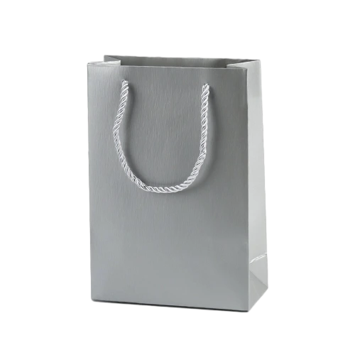 Special Craft Paper Bags - Solid Matte Plain Twisted Paper Rope Gift Tote Packaging For Cosmetic Jewelry Boutique Wholesale