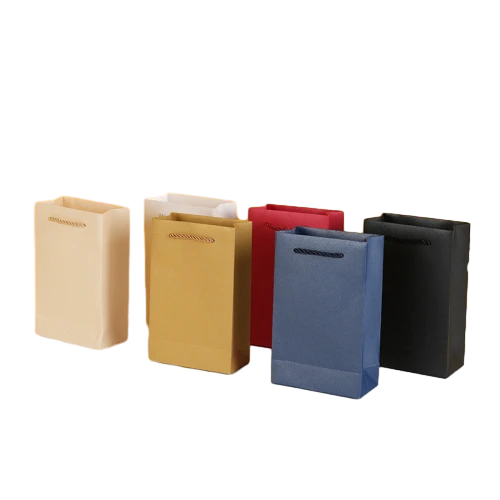 Special Craft Paper Bags - Twisted Paper Rope Matte Solid Color Tote Packaging For Apparel Cosmetic Boutique Wholesale