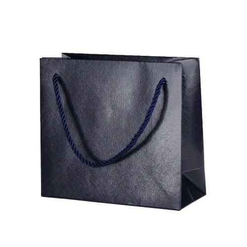 Special Craft Paper Bags - Solid Matte Plain Twisted Paper Rope Gift Tote Packaging For Cosmetic Jewelry Boutique Wholesale
