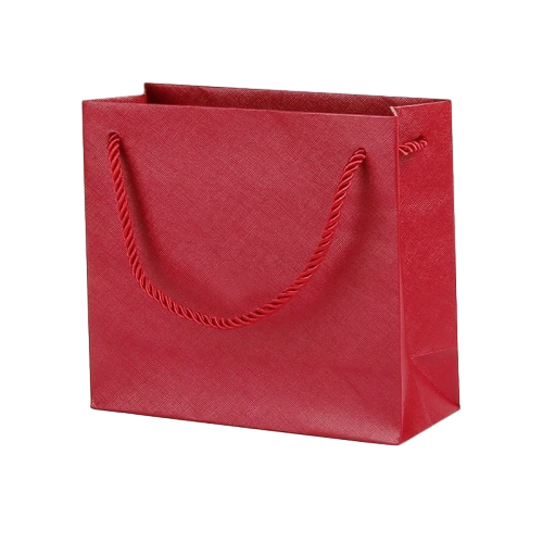 Special Craft Paper Bags - Solid Matte Plain Twisted Paper Rope Gift Tote Packaging For Cosmetic Jewelry Boutique Wholesale