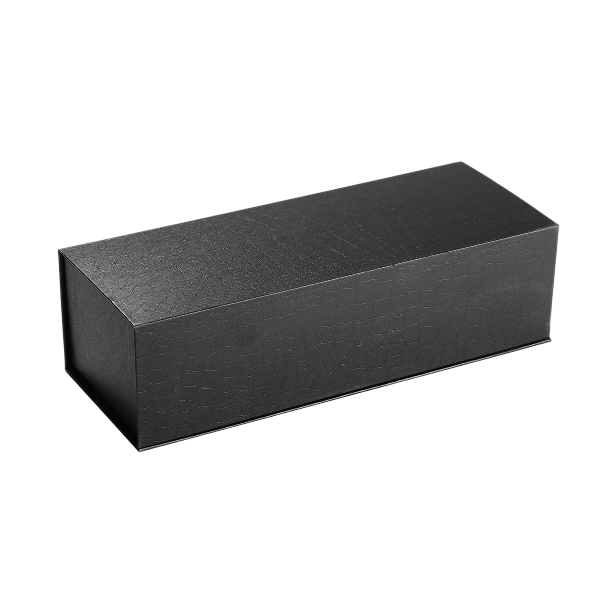 Custom Rigid Box - Magnetic Closure Croc Texture Black Box With Custom Foam Insert For Sunglasses