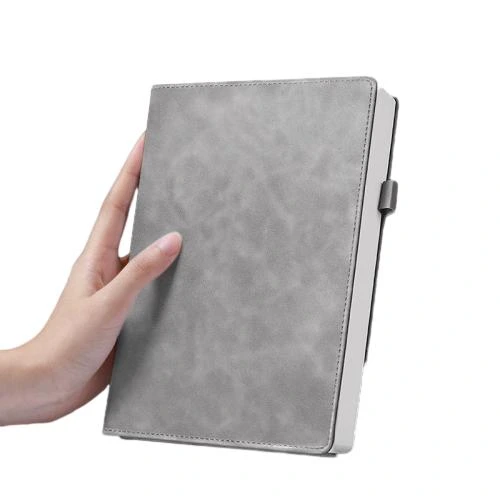 These vintage hardcover notebooks are crafted with textured matte PU leather covers, featuring neat stitched edges and a built in pen holder for practical daily carry and use. The thick cream colored inner pages deliver a smooth writing experience and effectively prevent ink bleedthrough, perfectly suited for meeting minutes, work planning and personal journaling. Available in multiple classic colors with customizable logo printing on the cover, they serve as excellent corporate stationery gifts and fit well for office supply procurement and bulk wholesale.