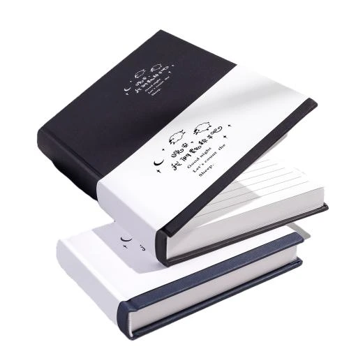 These adorable hardcover notebooks adopt a delicate two tone textured cover with cute sheep and moon pattern designs, creating a warm healing literary vibe that suits daily journaling and creative recording. The thick premium lined inner pages ensure smooth writing performance and effectively prevent ink bleedthrough, perfect for weekly planning, diary keeping and student class notes. Their portable size fits easily into handbags for on the go use, making them lovely stationery gifts for teenagers and office staff. The cover supports custom logo printing to meet personalized demands, ideal for boutique retail and bulk wholesale procurement.