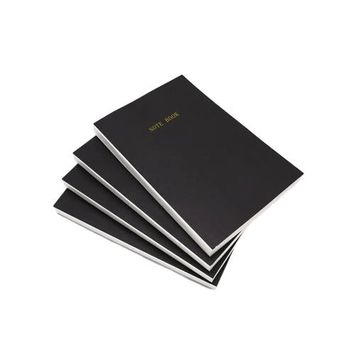 This premium soft cover notebook features sleek matte black outer cover matched with delicate gold hot stamped text. Adopts sturdy sewn in stitching binding for full flat opening. The thick cream toned inner sheets are printed with classic oil painting artwork and literary text, blending practical writing function with artistic ornamental value. Custom made hot stamped logo, cover printing and inner page design services are available. It fits for daily diary writing, reading notes, office records, art collection and high end gift giving, suitable for large quantity stationery procurement and wholesale trade.
