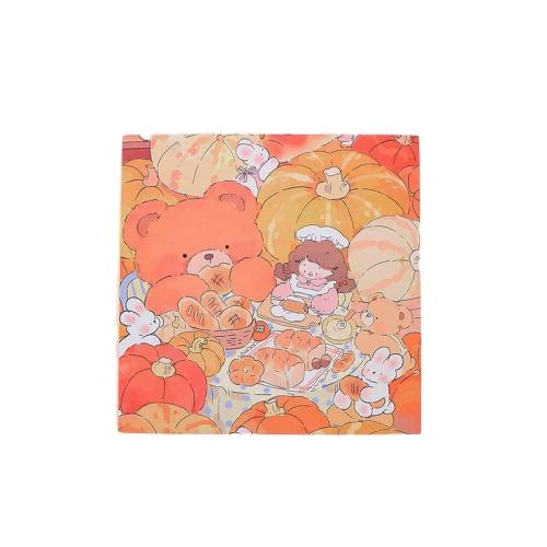 These aesthetic softcover notebooks are fitted with soft paper outer covers printed with delicate original fairytale style cartoon illustrations, covering hydrangea maiden, pumpkin bear feast and floral theme artwork options. Adopted sturdy stitched binding for fully flat opening. Premium thick lined inner pages effectively resist ink penetration and deliver silky smooth writing feeling. Square and long sized shapes are available to satisfy varied usage scenarios for note taking, scrapbooking and daily journal keeping. Custom made cover prints and brand logo services are supported. Perfect for teen girl gifts, school supplies, retail sales and large scale wholesale procurement.