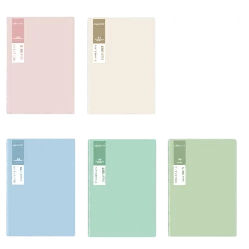 These minimalist soft cover notebooks adopt premium matte solid color outer covers with full range soft Morandi and macaron toned colour selections. Adopted durable long stitch sewing binding for flat lay flat opening and long term usage. Available in A5 and B5 common sizes. High density thick lined inner pages deliver fluent handwriting and guard against ink seepage. The plain style cover supports custom sticker, brand label and logo printing. Suited for workplace records, school coursework, meeting notes and daily planning, fit for bulk stationery orders and resale.